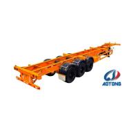 Transport 20ft 40ft Container 2019 3 Axle Skeleton Semi Trailer with 13 Ton Fuwa Axle