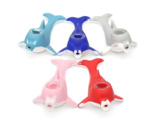 Tuyau de main en verre de Borosilicate du tabac HESEN de silicone