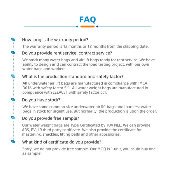 Bolsas de peso llenas de agua para seguridad y economía, bolsas de prueba de carga de alta eficiencia