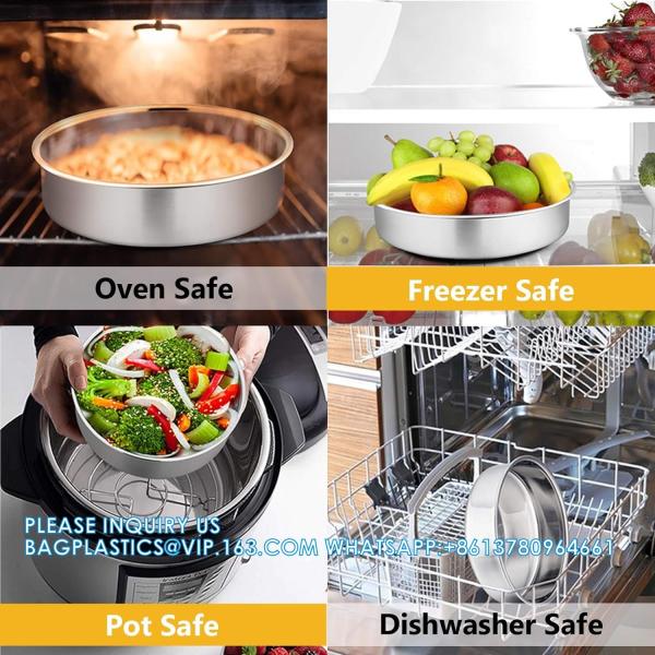 4-Inch, 6-Inch, 8-Inch Cake Pan Set For 3-Tiered Cake - Aluminum Cake Pans Sets For Baking Wedding Birthday Cakes