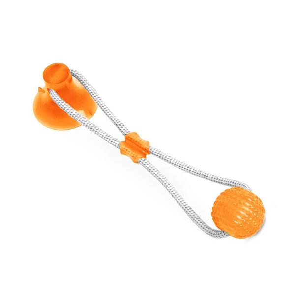 Weight 240g Self Play Dog Toys Colorful Rubber Material For Cleaning Tooth