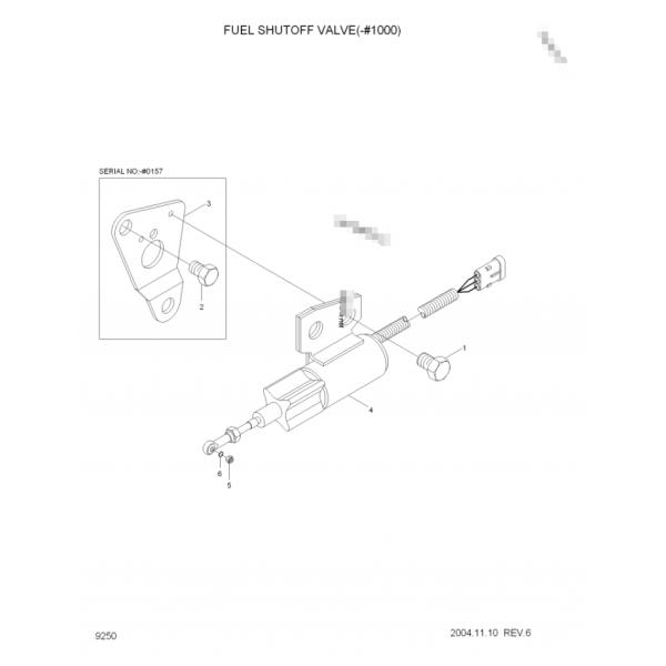 Surtidor de gasolina del motor de la válvula electromagnética 3991168 SA-4941-24 4BT3.9-G2 4BTA3.9-G2 6BT del combustible R140-7 del solenoide 12V 24V del motor