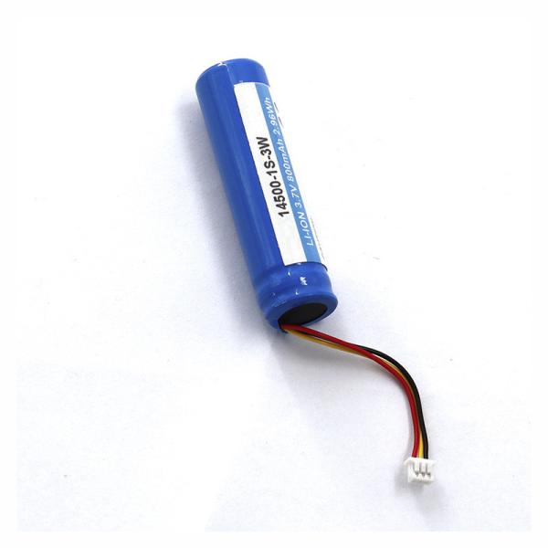 14500 пакет литий-ионного аккумулятора 800mAh 3.6V с соединителем JST 3P