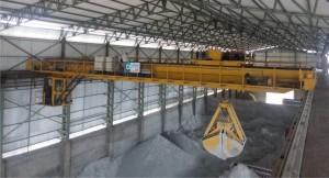 Heavy Duty Span 10.5m-31.5m Double Girder Eot Crane With Grab QZ Type