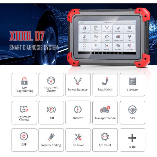 XTOOL D7 Автомобильный диагностический инструмент Двунаправленная поддержка OE уровень полная диагностика с 36+ услуг IMMO/Key Programmin