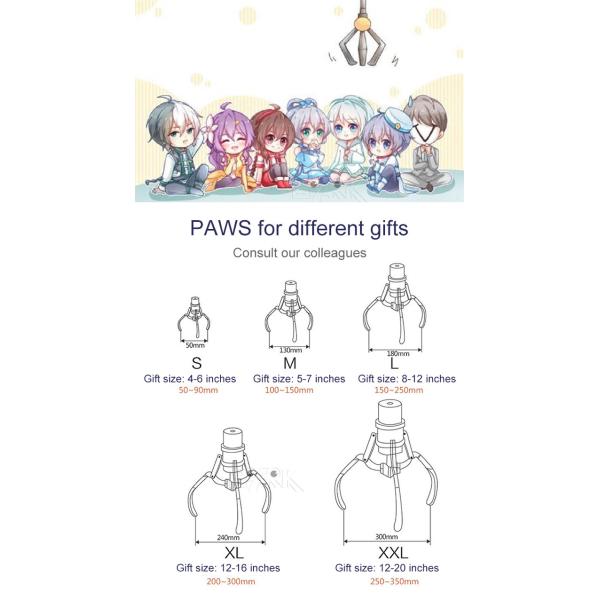 4 Person Claw Arcade Toy Vending Machine Coin Operated