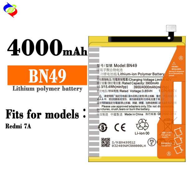 BN49 Código Batería recargable para Xiaomi Redmi 7A 0 Ciclo Logotipo personalizado
