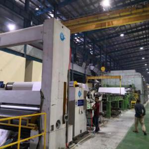 80g 350g 3200mm máquina da fatura de papel de três fios empacotamento de 2