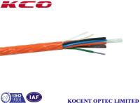 Matériel de fibre optique de PE de mode unitaire de câble de 12 noyaux pour d'intérieur/extérieur