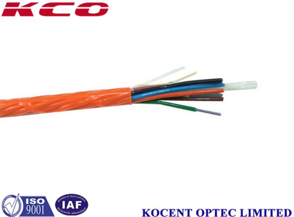 Custom 12 Multi Strand Fiber Optic Cable Single Mode PE Material Indoor Outdoor