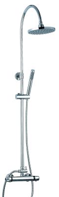 Duche de banho termostático moderno de latão cromo com água quente e fria S1005