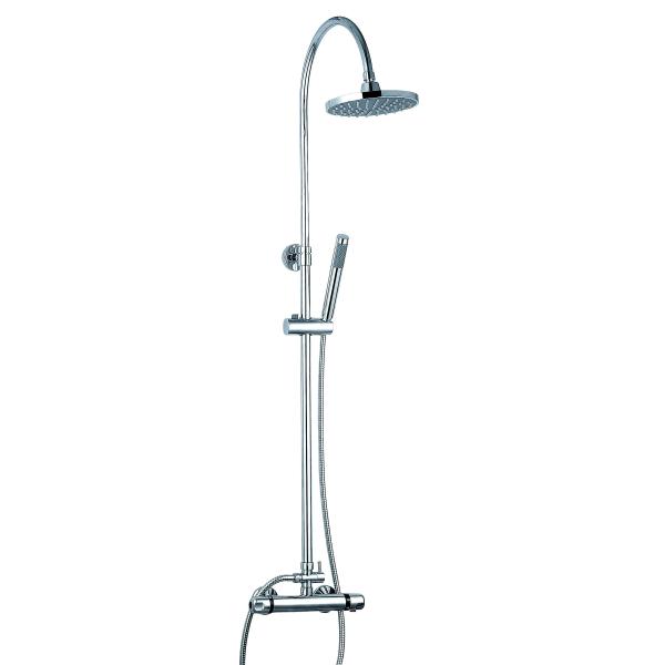 Полированные термостатические ванные краны, хром термостатический микшер крана