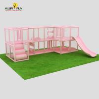Área de Jogos Indoor Soft Play Equipamento Crianças tema de menina com slides