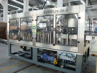Garrafa in-1 de vidro automática de máquina de enchimento 3 da cerveja da Multi-Cabeça com estrutura giratória