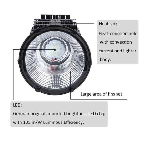 IP65 Waterproof Commercial High Bay Lighting 300W Cool White For  Golf Courses