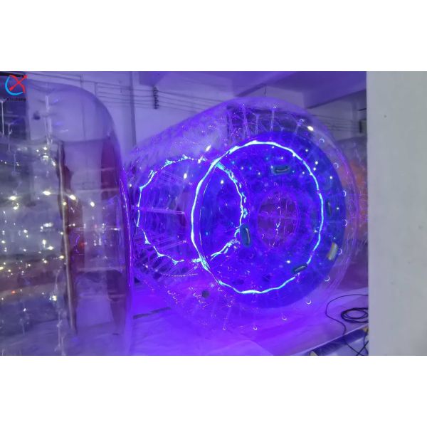Factory LED Light PVC Roller Tube Roller Ball Game Inflatable Body Zorb Ball