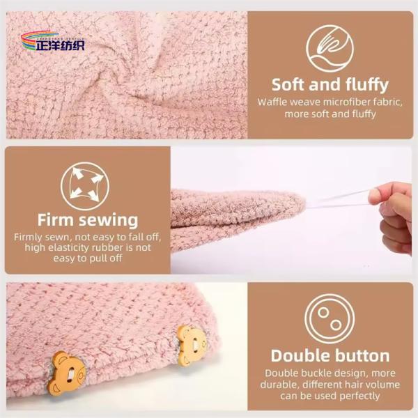 Magical Water-Absorbent Towel Woman Long Hair Drying Wrap Turban Towel Hair Natural Drying Towel
