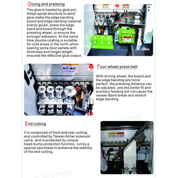Fully Automatic Edge Bander Machine SKDT540 With Corner Cutting Woodworking Machine