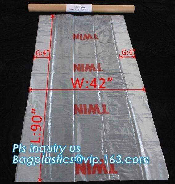 pe bag pallet cover plastic bag sqaure bottom bag, 54 x 44 x 96 1 Mil ldpe Clear Pallet Covers, top covers clear plasti