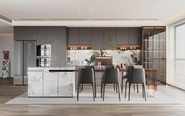 Modern Furniture Melamine Cheap Kitchen Cabinets Modular Kitchen Cupboards