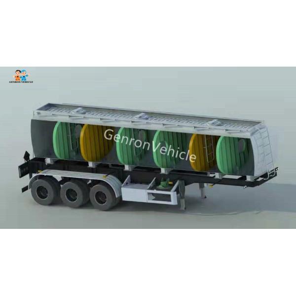 3 Axles 32000 Liters Liquid Tanker Trailer Carbon Steel Diesel Fuel Semi Tractor Trailers