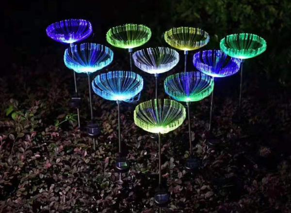 Solar optical fiber jellyfish Lights Outdoor Lawn Park Decoration Lamp LED