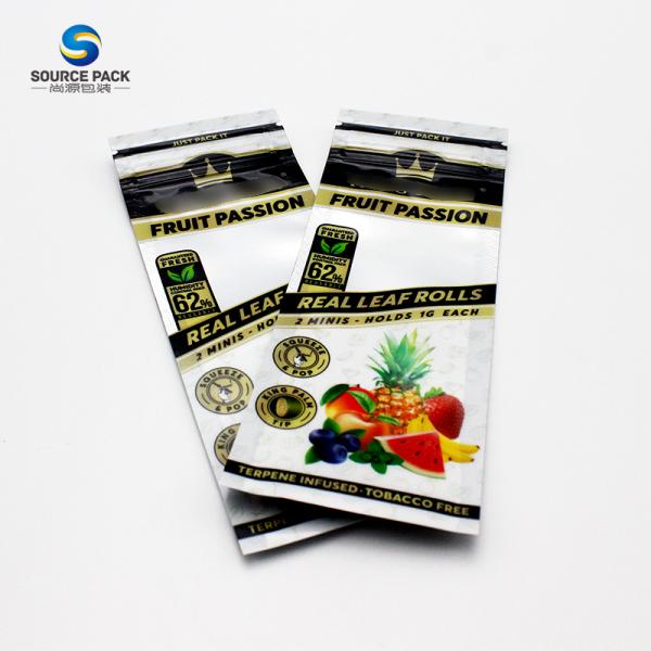 Складка сигарок обертка Mylar сумка на заказ напечатанный запахоустойчивый мешок