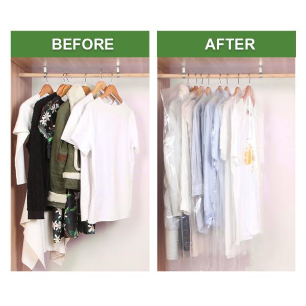 Пластиковые пакеты для химчистки для хранения защитной одежды