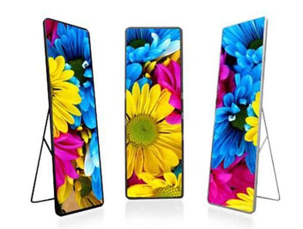 Full Color Advertising Billboard Indoor LED Poster Screen P1.835 P2.5 Hd Standing LED Display
