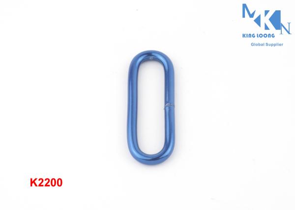 Multi - Purpose Blue Color Metal Square Buckle For Pet Strap Belt 31mm Inner Size