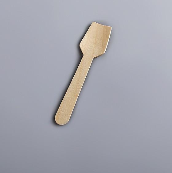 Individually Degradable Disposable Wooden Spoon Knife Fork Ice Cream Spoon
