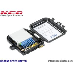 8 ABS optiques du coffret d'extrémité de fibre de port KCO-FBD-08C noircissent le diviseur SC/UPC de 1*8 Opitcal