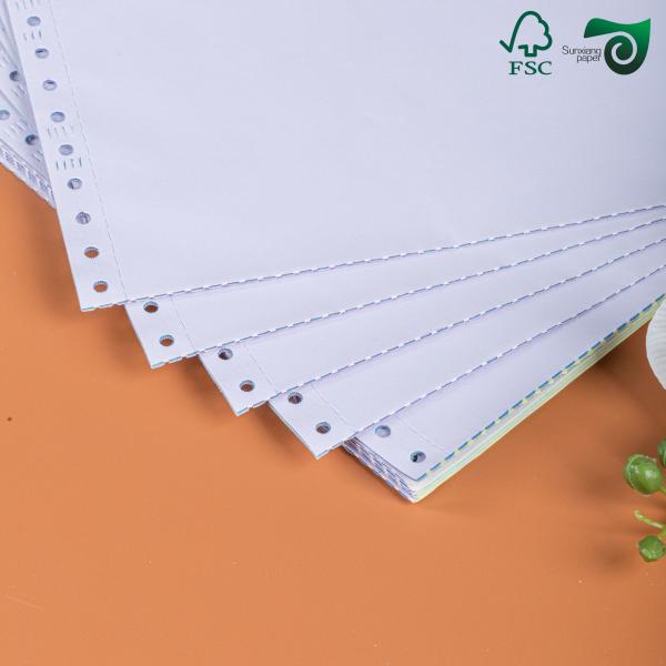 50gsm 55gsm CB CFB CF NCR Carbonless Printer Paper 65cm 92cm Blue Image For Invoices