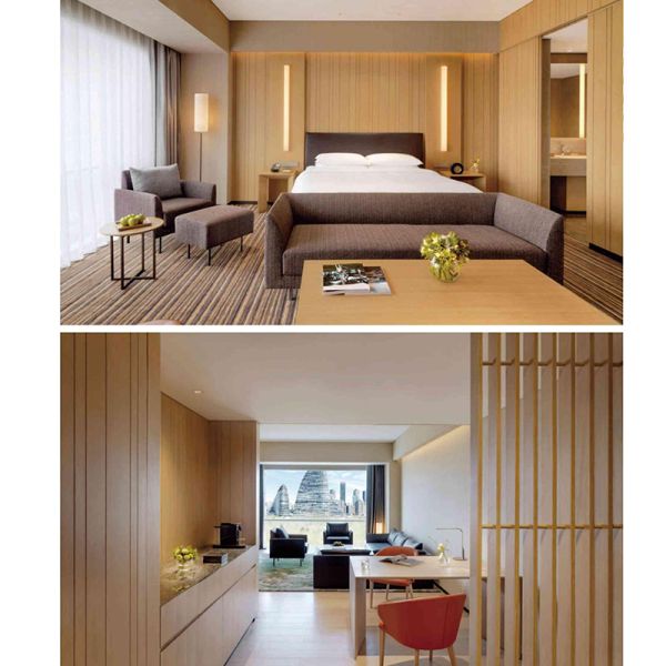 Commercial Hotel Style Double Bed Hotel Project Furniture for Hotel Bed Room