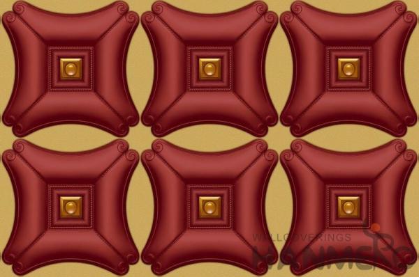 Golden Color Decorative 3D Home Wallpaper , PVC Wallpaper For House Interior