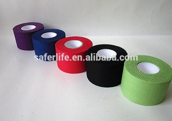 Cotton rigid tape adhesive printed rigid strapping tape rayon sports tape