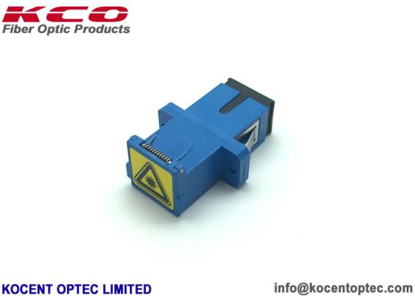 SC UPC Simplex Fiber Optic Adapter Singlemode Auto Shut No Flange Plastic Material