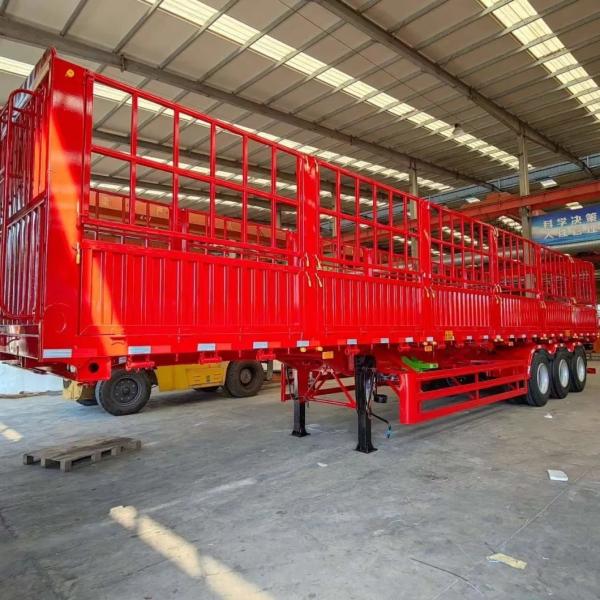 Fence Side Wall Pile High Fence Semi-Trailer with Tread 1820mm