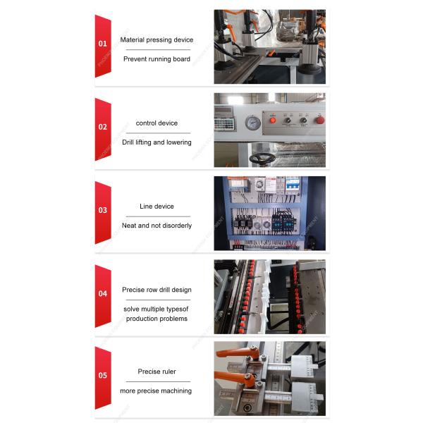 2 Head Multi Boring Machine for Wood Panel Board Drilling in Furniture Cabinet Door
