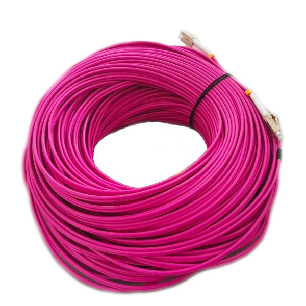 Multimode Duplex  Fiber Optic patch Cable LC - LC OM4 50/125