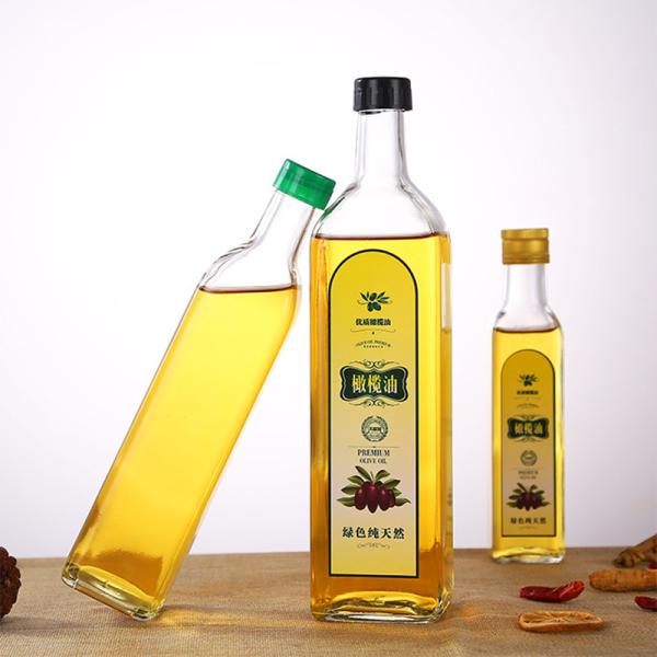 Пустое стекло бутылки оливкового масла 250 Мл/500мл, стекло графинчика оливкового масла Эко дружелюбное