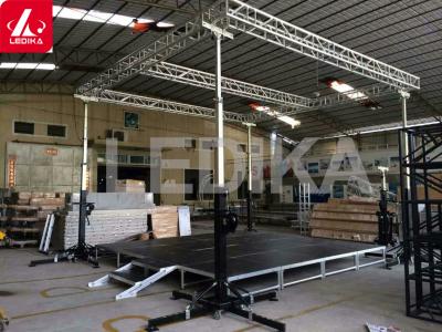 Fireproof Steel  Truss Tower System Easy To Transport And Set Up / Truss Crank Stand