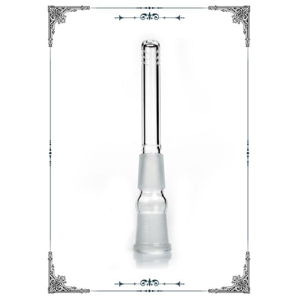 Male 4 Inches Female Glass Downstem Hand Blown With Cuts Slide