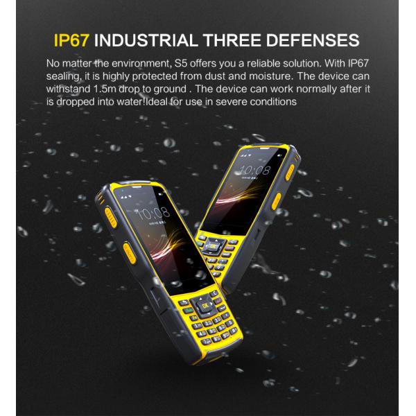 S5 Model IP67 Industrial Android 7.0 Handheld PDA Qr Code Scanner 1D 2D Barcode Reader for Logistics Warehouse