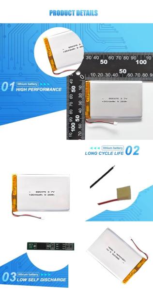 High Discharge Rate Battery 30C 704050 3.7v 1600mah Power Remote Control High Quality Lithium Ion Polymer Replacement Digital Battery