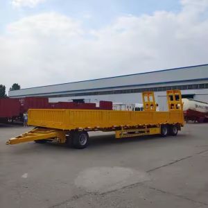 CIMC 3 Ejes 40 -100T Carga a granel Transporte de utilidad Estaca Animal Pared lateral Camión Recinto Semirremolque