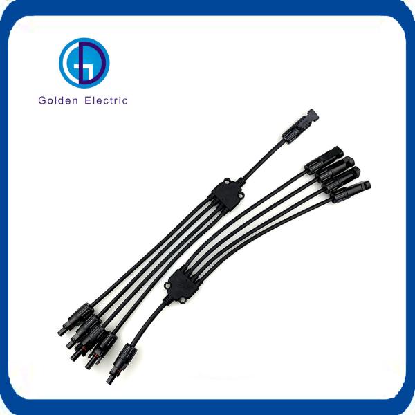 4 Input 1 Output Connector with Branch Cable UL94V-0 Flame Class and High Power