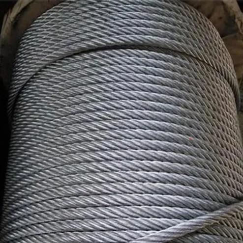 Cuerdas de alambre marino de alto carbono Sling 22 mm núcleo de acero galvanizado para grúas marinas