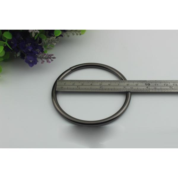 India Market Hot Sales 6 MM Thickness Welded Wire Iron Metal Round Buckles With Polishing