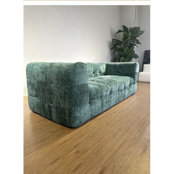 Custom Tufted Vacuum Compressed Sofa Bed Straight Corduroy High Density Sponge Filling Living Room Apartment Modular Sofa